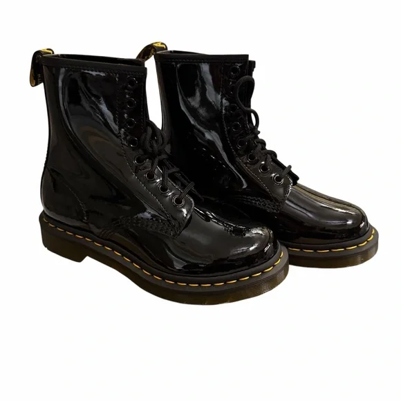 Dr.Martens/1460 Patent Lamper Lace up Boots/Womens/Size: 6 - Picture 5 of 16